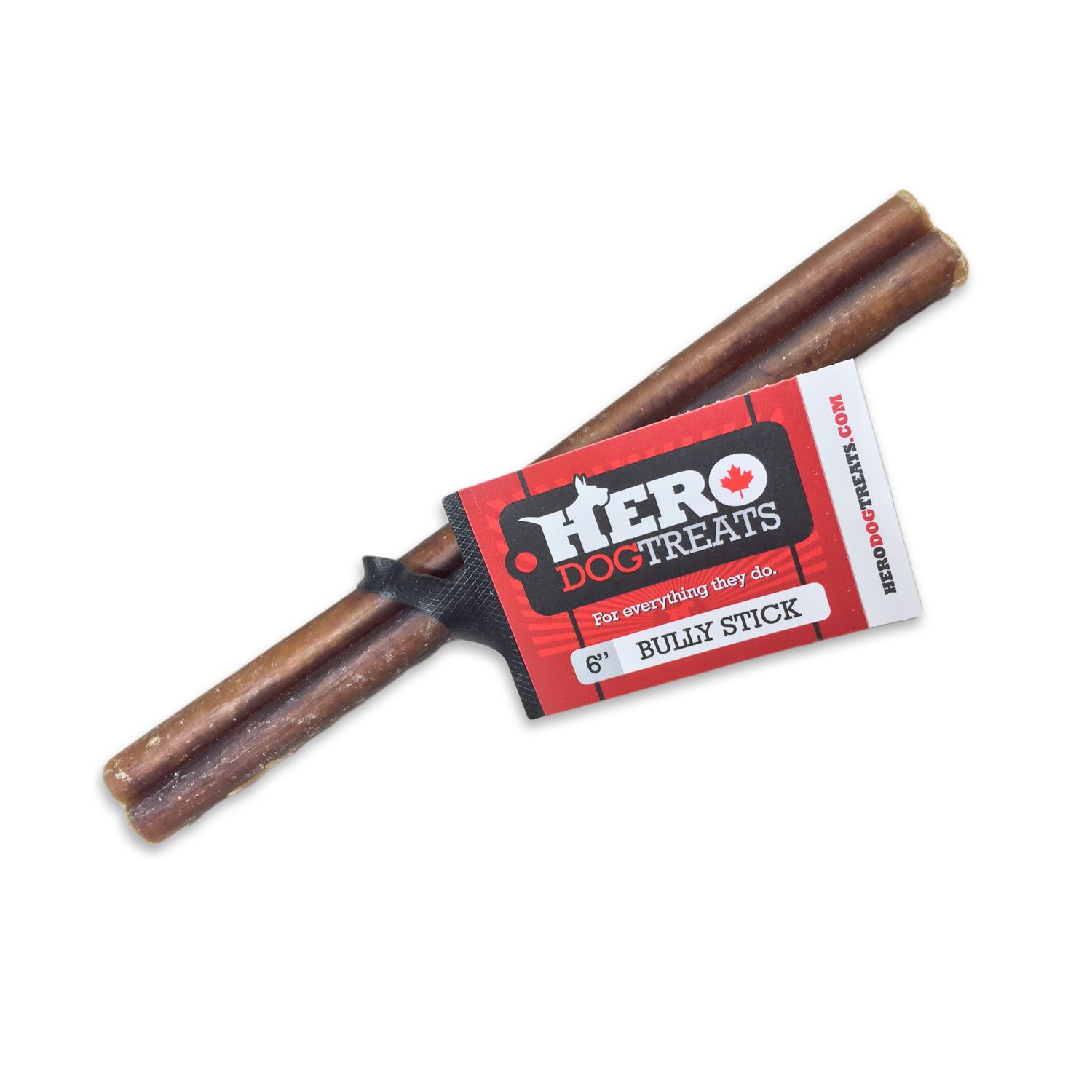 HERO DOG TREATS - Bully Stick, Size: 6po