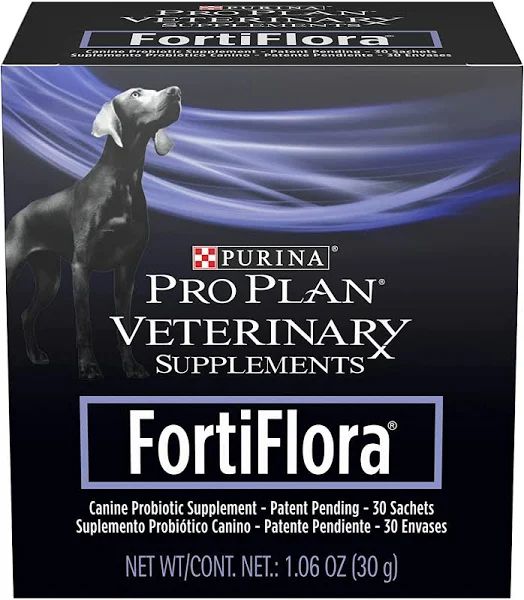 PROPLAN - FortiFlora Powdered Probiotic Supplement for Dogs, Format: 30 x 1g