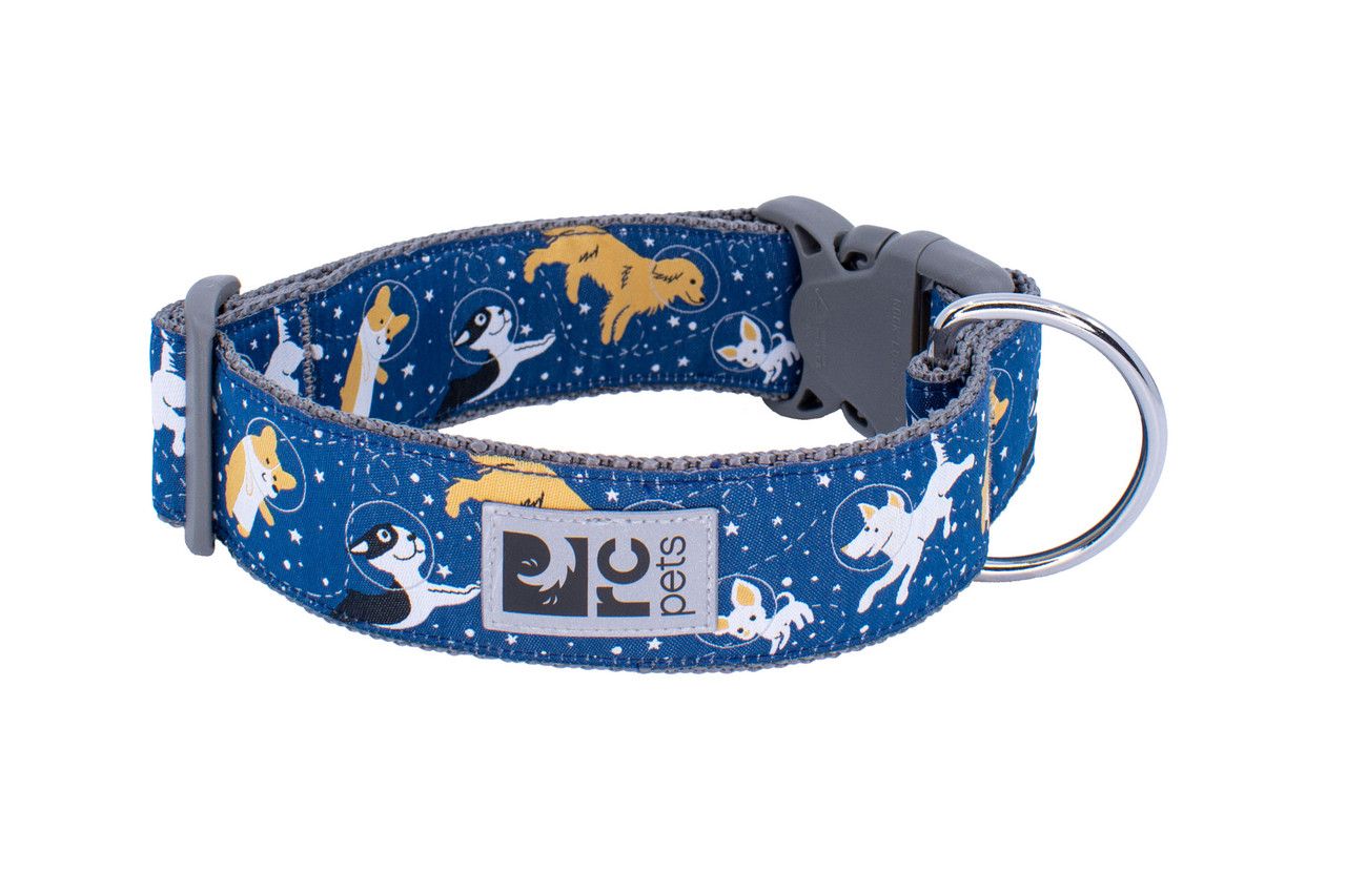 RC PETS - Space Dogs Wide Clip Collar, Size: Medium