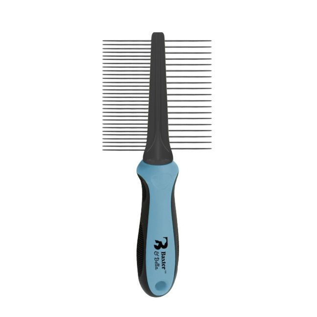 BAXTER &amp; BELLA - Double-sided dog comb, Size: Moyen