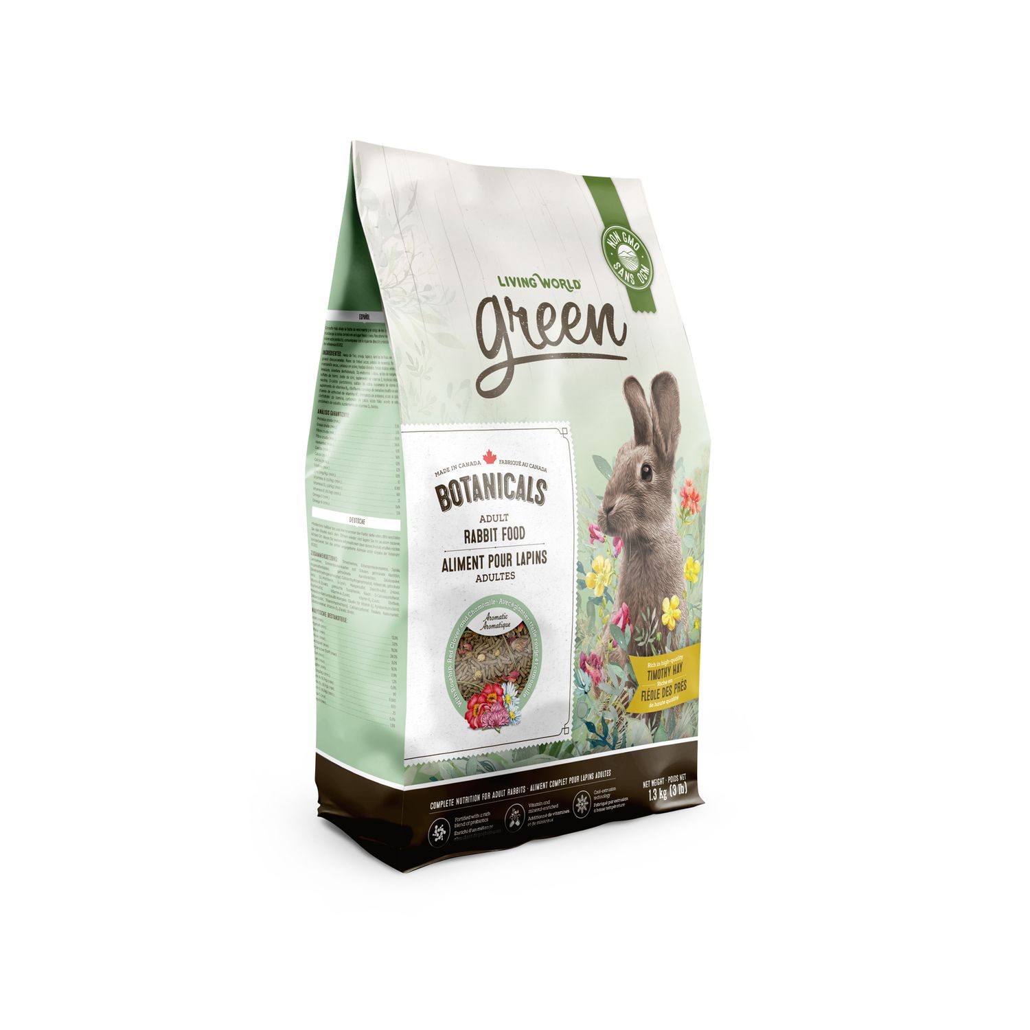 LIVING WORLD - Botanicals Adult Rabbit Food, Size: 1.36kg