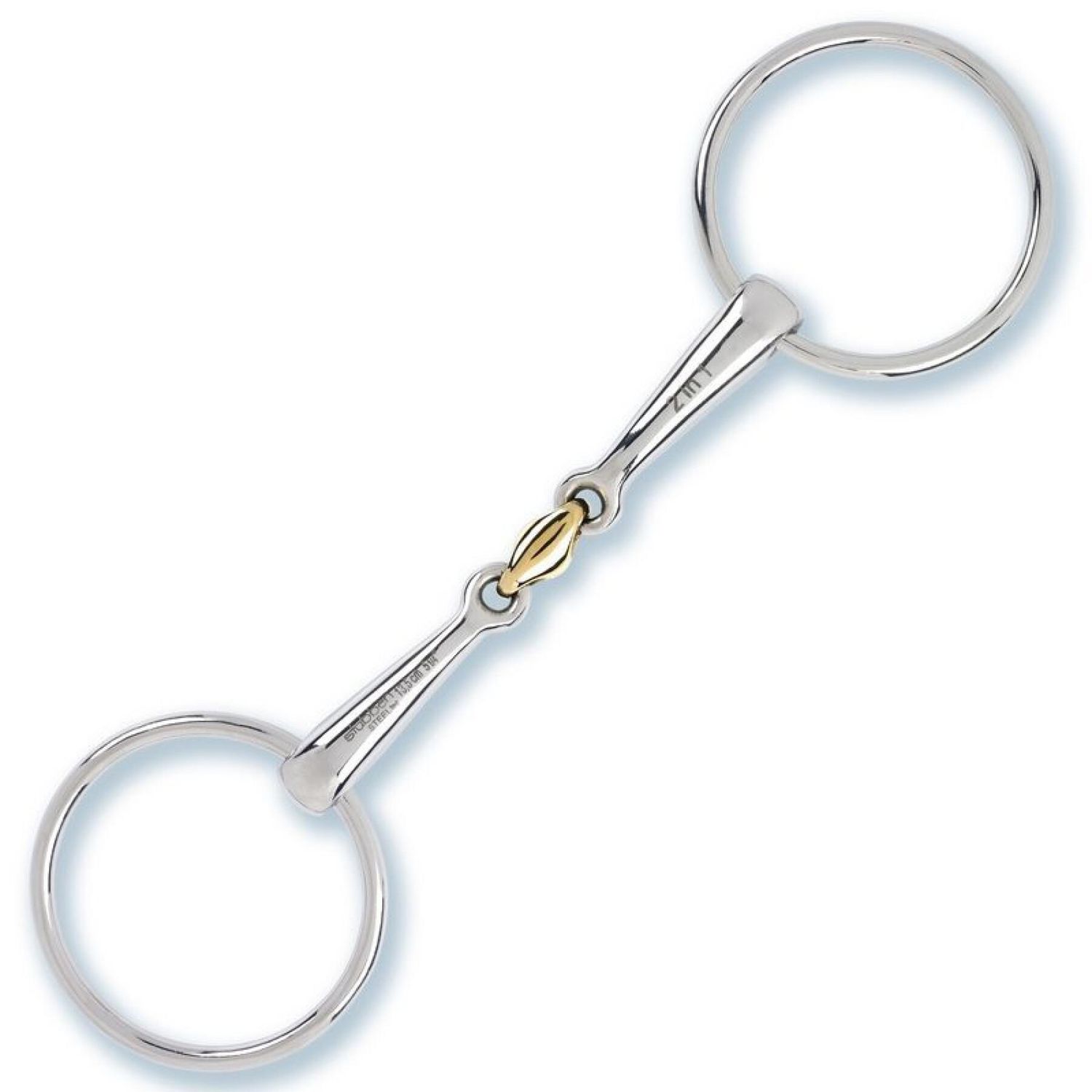 STUBBEN - STEELtec 2 in 1 Loose Ring Snaffle Bit, Type: Double Brisure, Size: 5&quot;