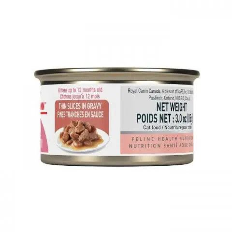 ROYAL CANIN - Kitten Thin Slices In Gravy Canned Cat Food, Format: 85g
