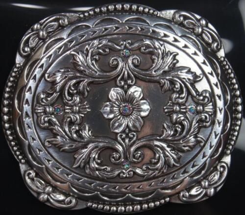 M&amp;F WESTERN - Blazin Roxx Rhinestones Buckle, Color: Argent