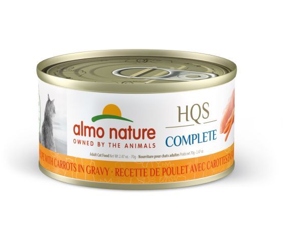 ALMO NATURE - HQS Complete Chicken &amp; Carrots in Gravy, Format: 70g