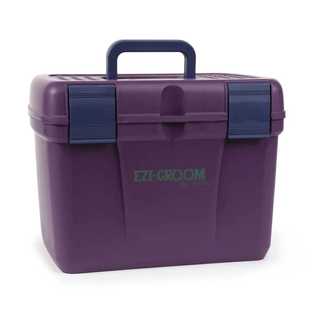 SHIRES - EZI-GROOM Deluxe Grooming Box, Color: Plum