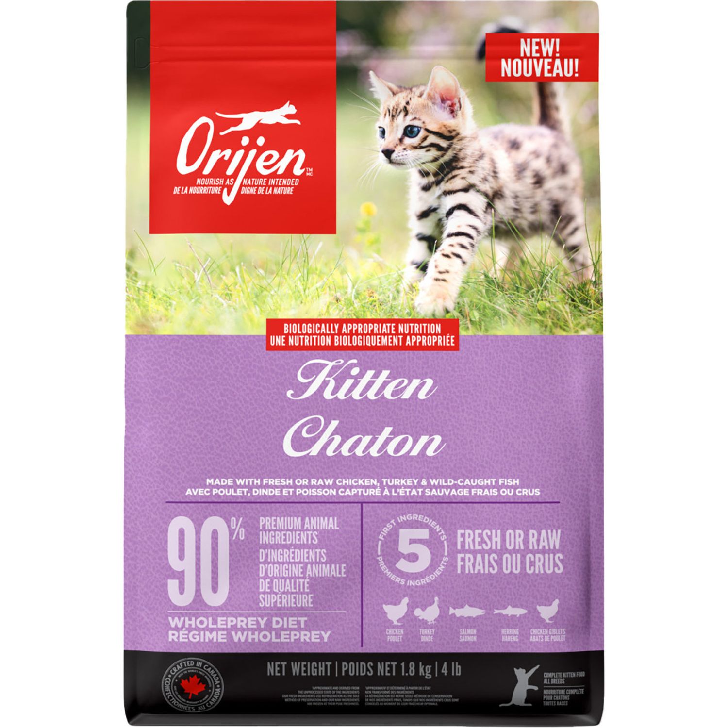 ORIJEN - High Protein - Kitten, Format: 1.8kg