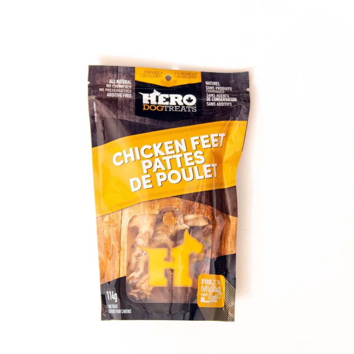 HERO DOG TREATS - Chicken feet, Format: 114g