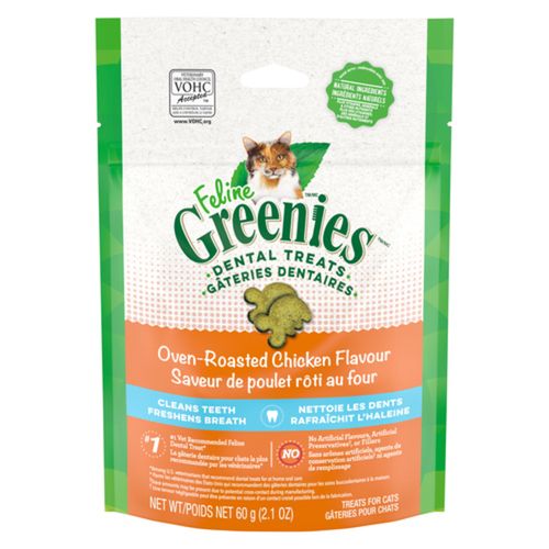 GREENIES - Roasted Chicken Flavored Dental Treats, Format: 60g