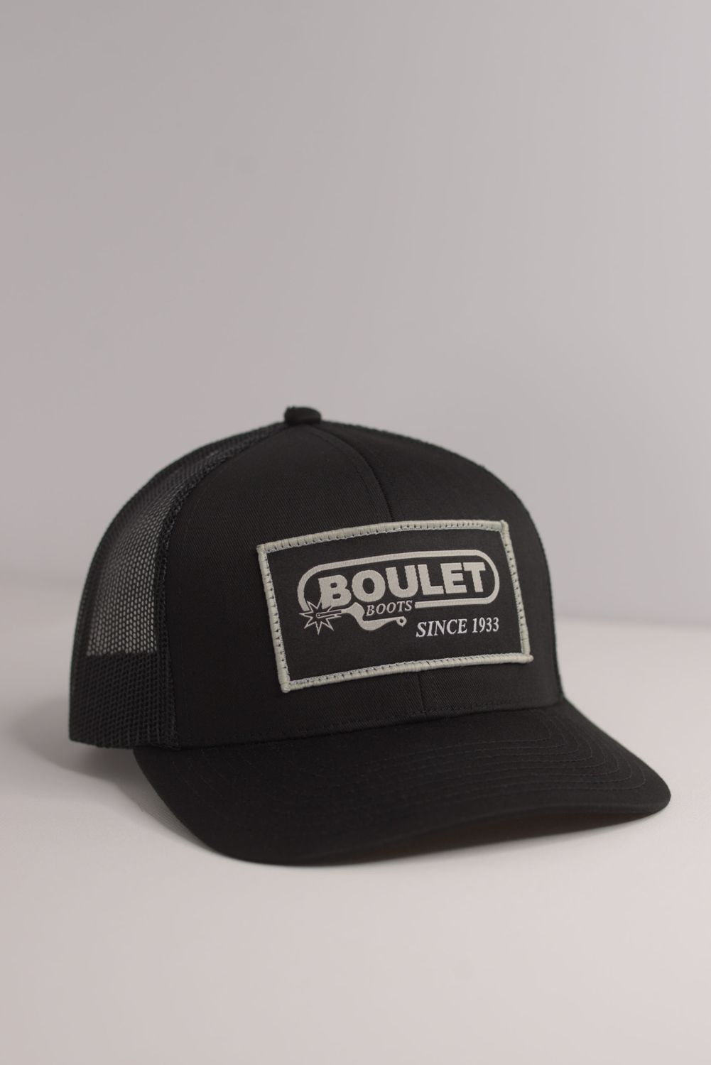 BOULET - Trucker Cap with Rectangle logo, Color: Noir
