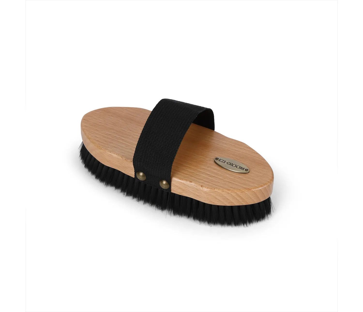 SHIRES EQUESTRIAN - Ezi-Groom Premium Body Brush, Color: Noir