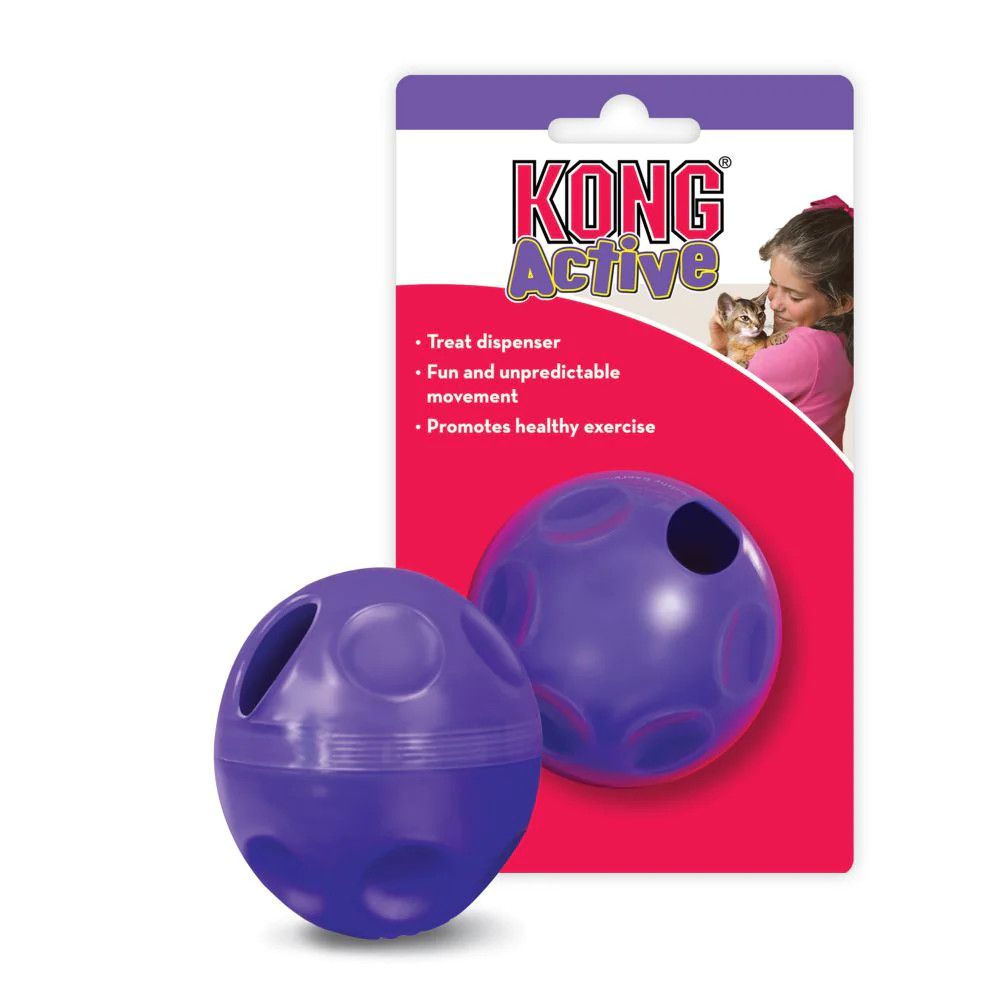 KONG - Active Treat Dispenser Ball, Color: Mauve