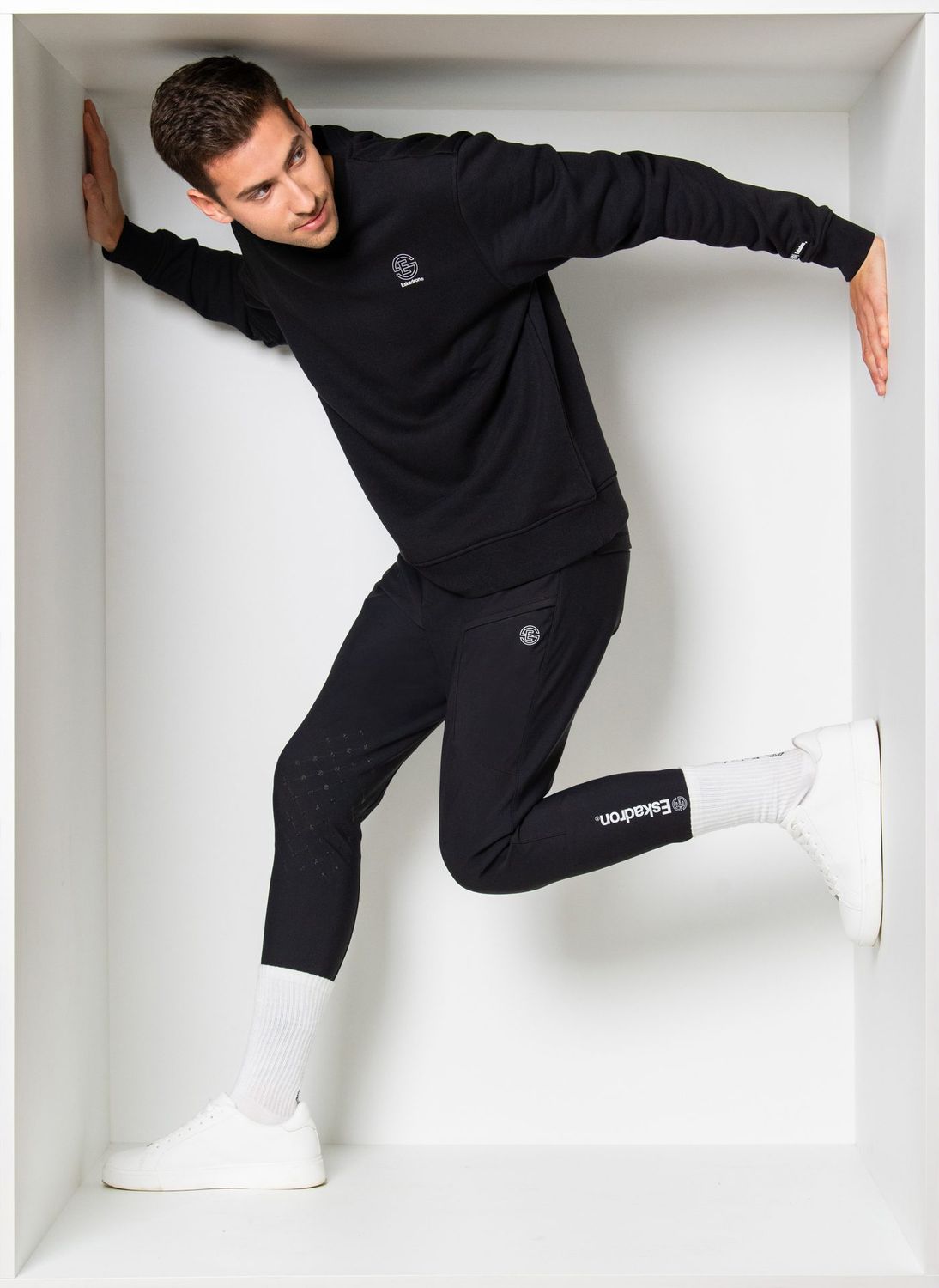 ESKADRON - Riding Breeches Dynamic for men, Color: Noir, Size: medium