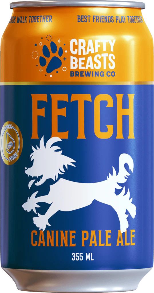 CRAFTY BEASTS - Dog Pale Craft Dog Beer, Flavor: Fetch Originale, Format: 355ml