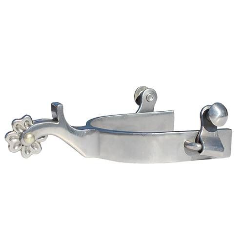 PROFESSIONAL&#39;S CHOICE - Silver Floral Rowal Spur, Size: Femme