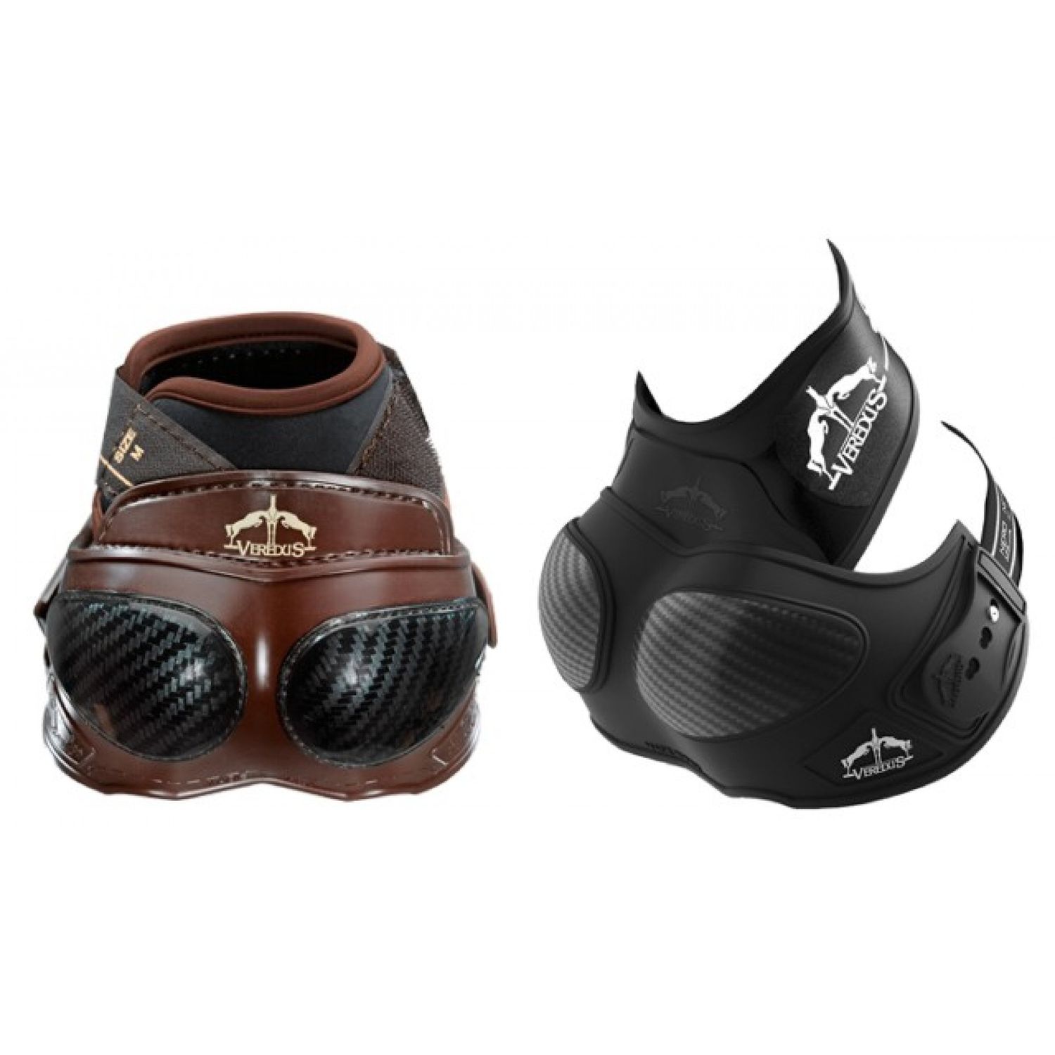 VEREDUS - Carbon Shield Heel Protector, Size: Medium, Color: Noir