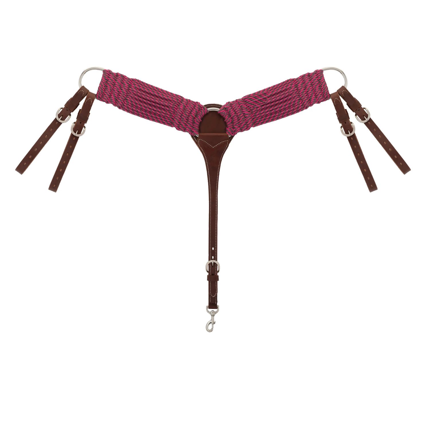 WEAVER - EcoLuxe Raspberry Bamboo Breast Collar, Type: Roper