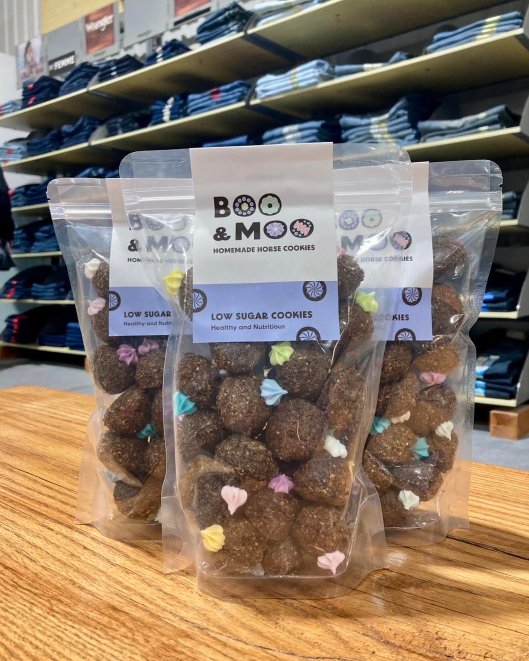 BOO &amp; MOO - Low Sugar Horse Cookies, Format: 30-35 Unités