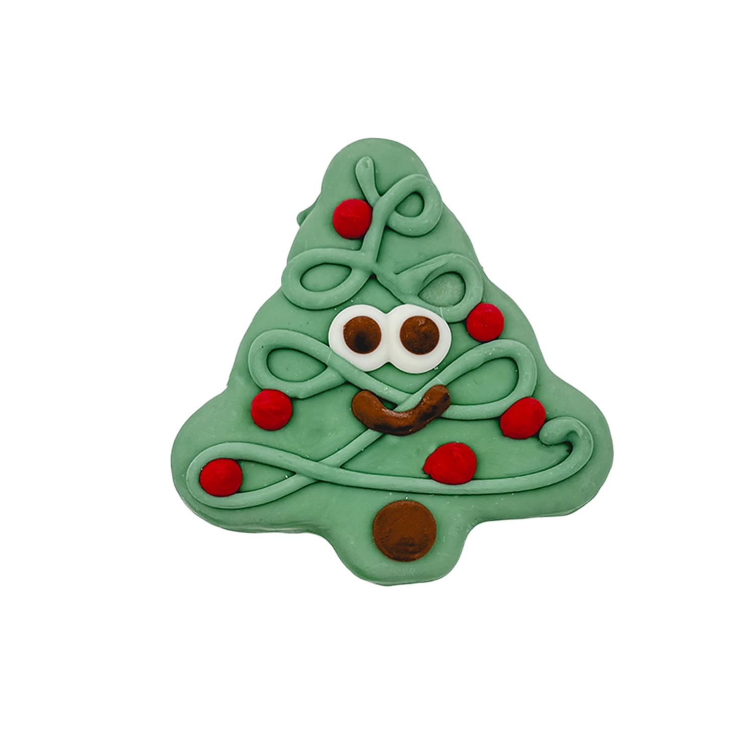 BOSCO &amp; ROXY&#39;S - Holiday Happy Tree Biscuit, Colour: Green