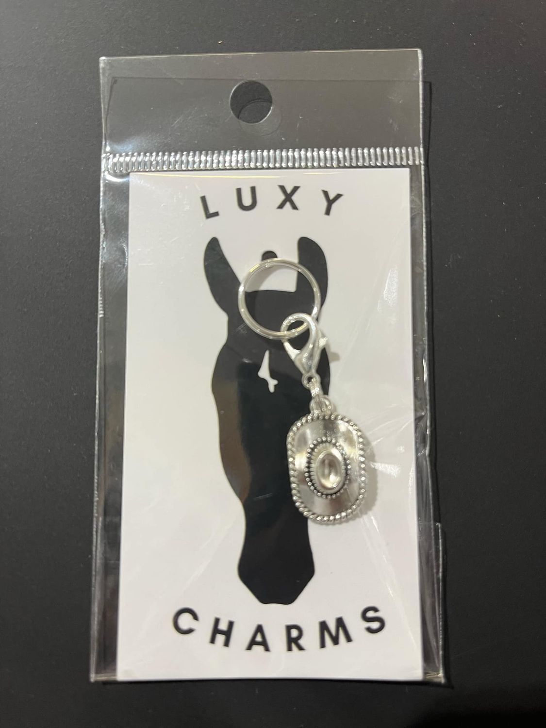 LUXY CHARMS - Cowboy Hat, Color: Métal