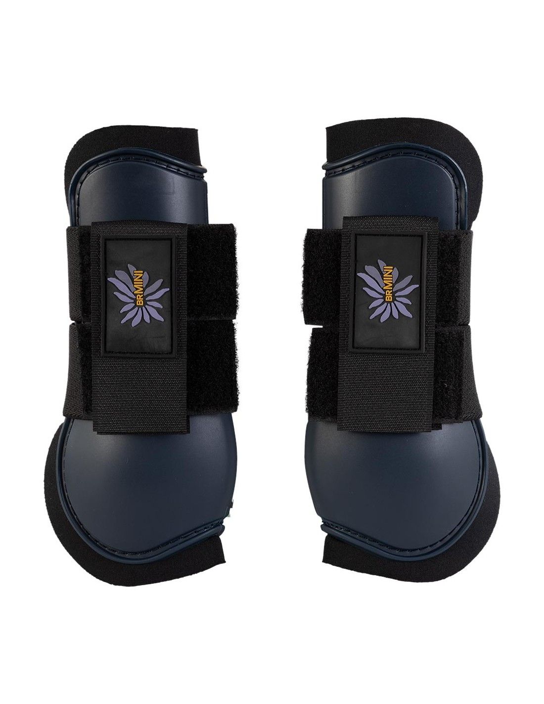 BR EQUESTRIAN - Midnight Navy Mini Horse Tendon Boots, Size: Shetland, Color: Midnight Navy