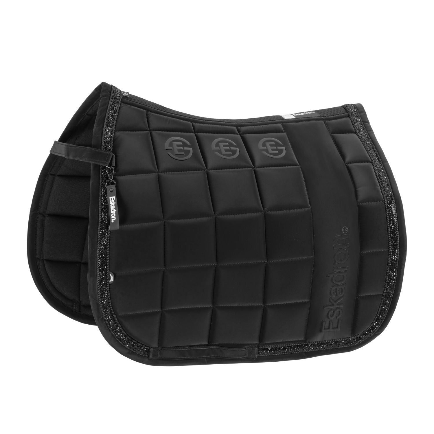 ESKADRON - Saddle pad Dynamic Big Square Jewel Dressage Black, Size: Full