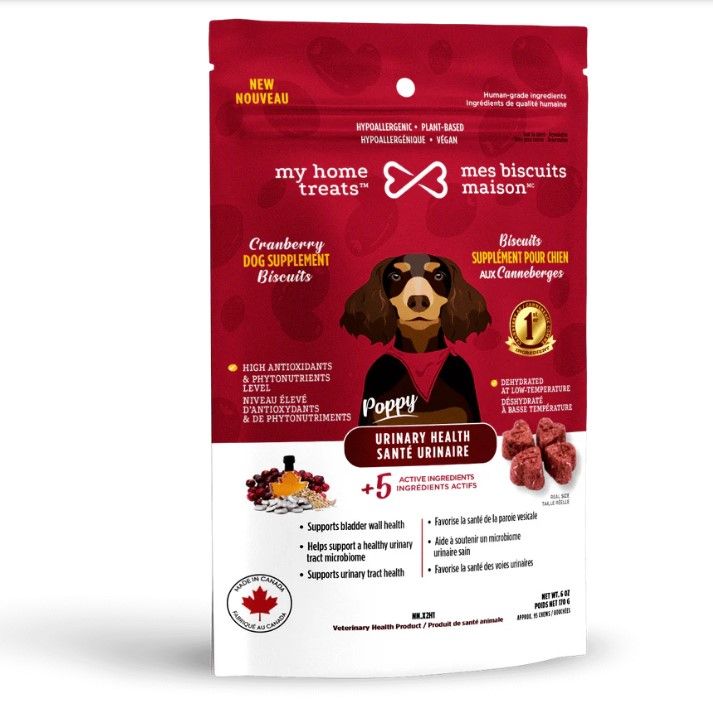 MY HOME TREATS - Cranberry Hypoallergenic Urinary Health Dog Biscuits, Format: 170g