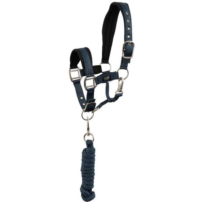 BR EQUESTRIAN - Navy Mini Horse Halter and Lead kit, Size: Shetland, Color: Midnight Navy