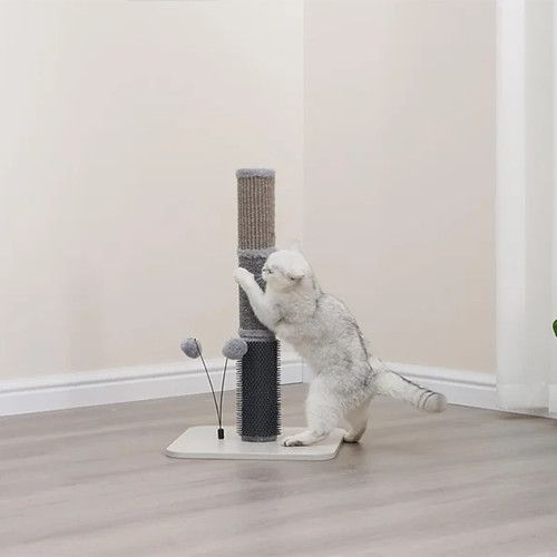PETPALS - Urbane Grey Multi-Activity Scratching Post, Size: 25.5''