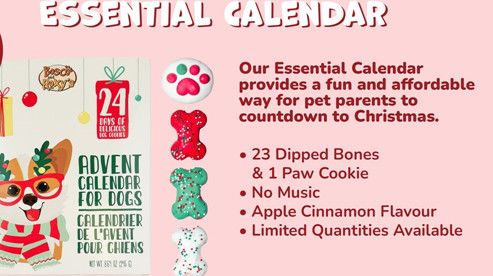 BOSCO &amp; ROXY&#39;S - Essential 2025 Advent Calendar, Type: 24 Biscuits