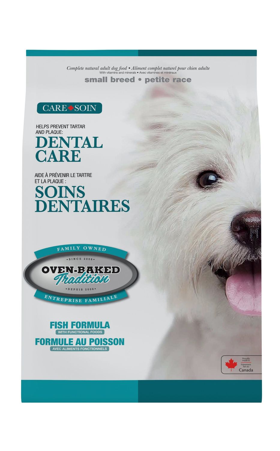 OVEN-BAKED TRADITION - Dental Care Food for Small Breed Adult Dogs, Flavor: Poisson, Format: 4lb