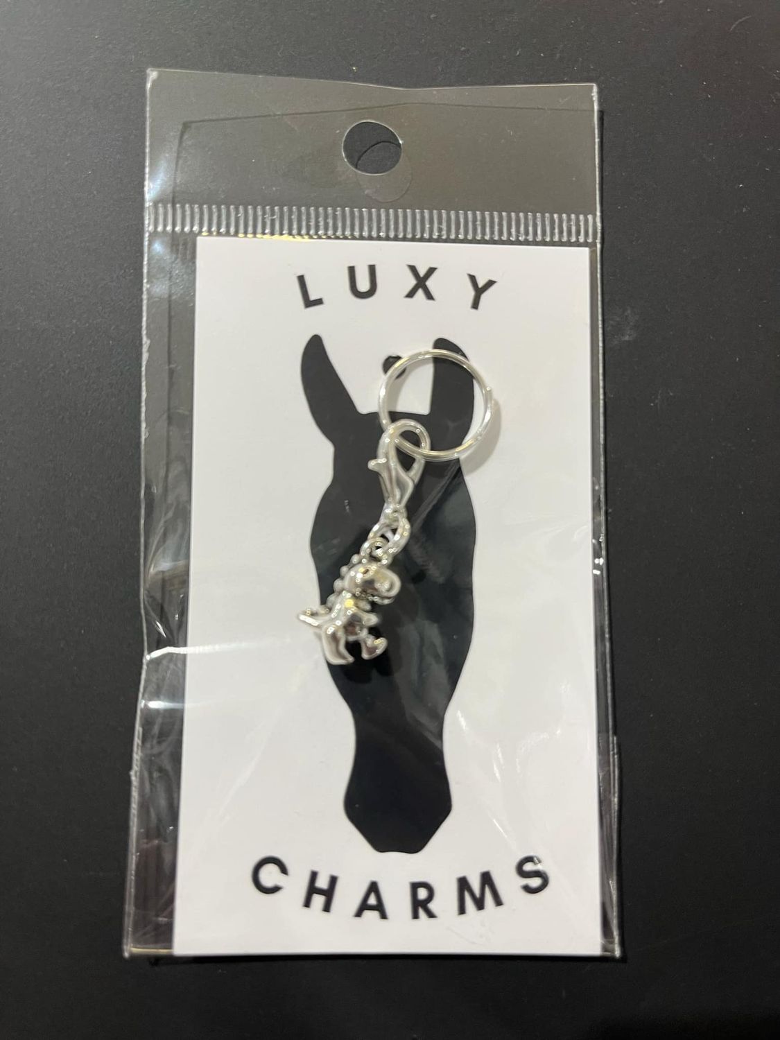 LUXY CHARMS - Cute Dino, Color: Métal