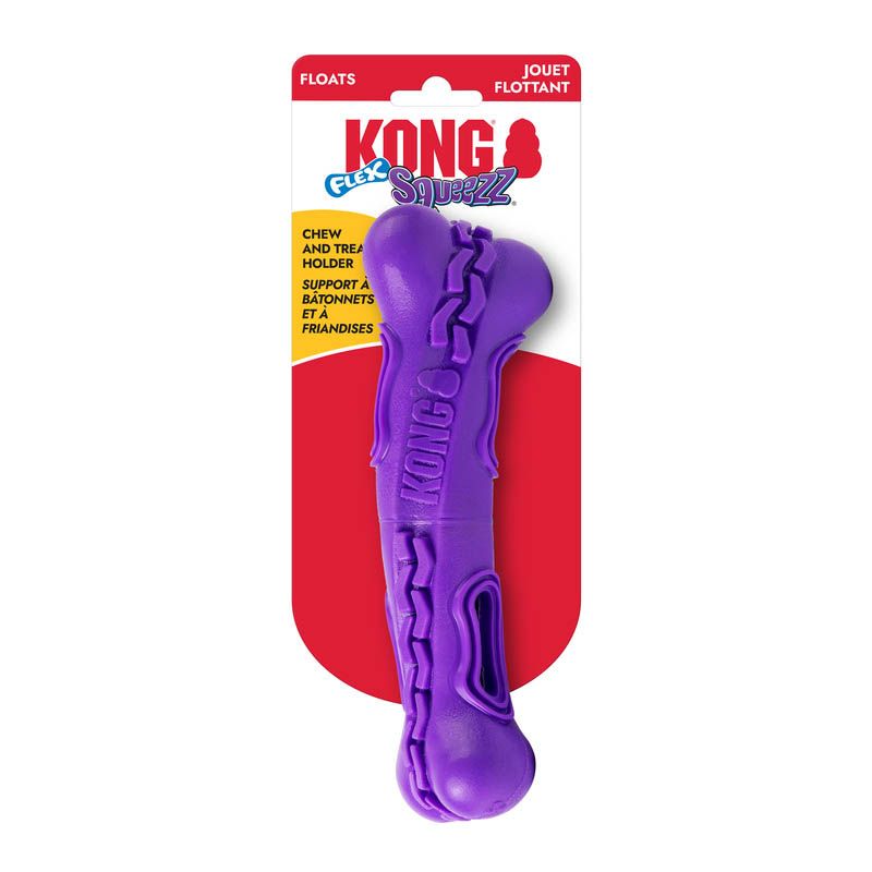 KONG - Squeezz Flex Bone, Size: Medium