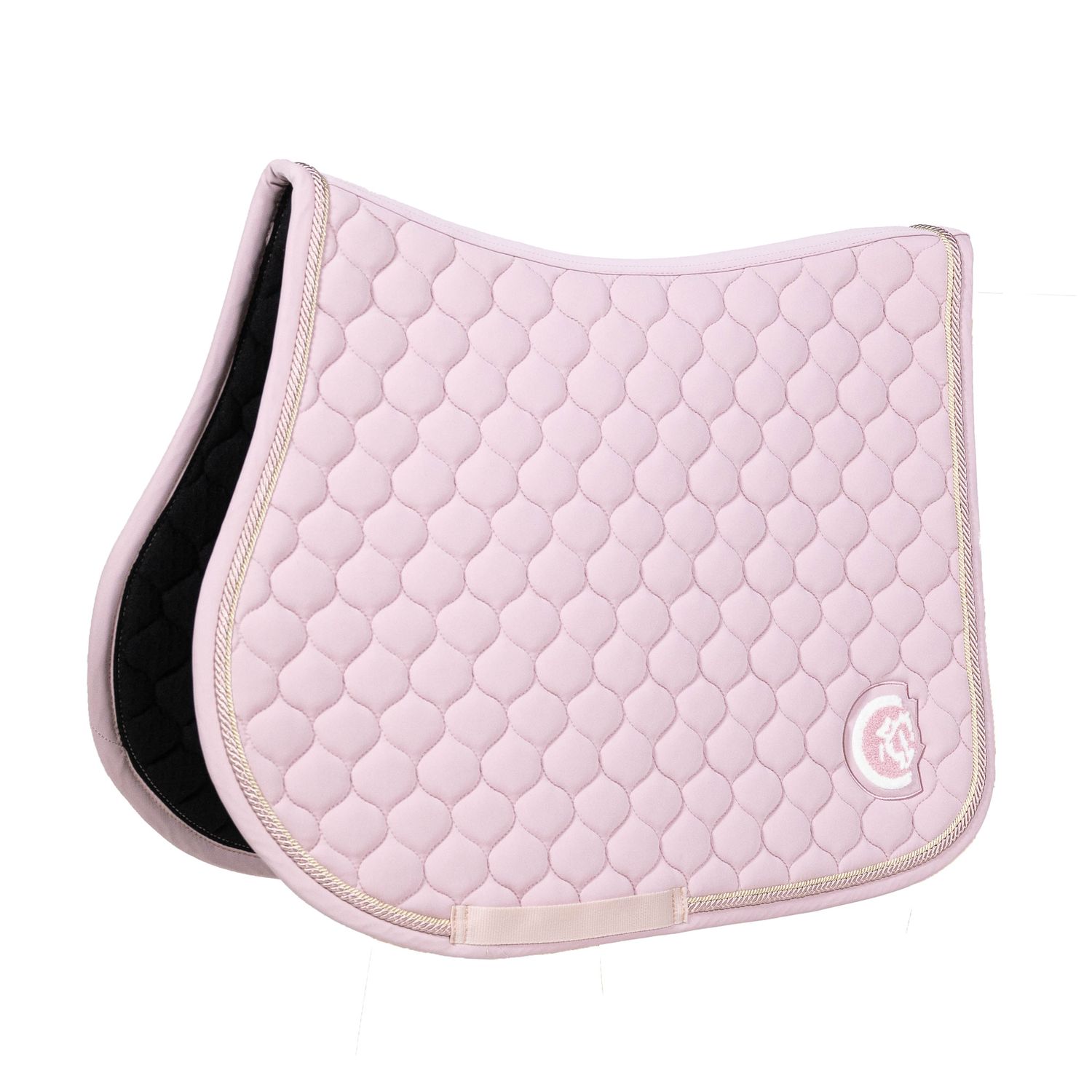 KENTUCKY HORSEWEAR - 3D Logo Onion Quilt Light Pink Saddle Pad, Size: Full