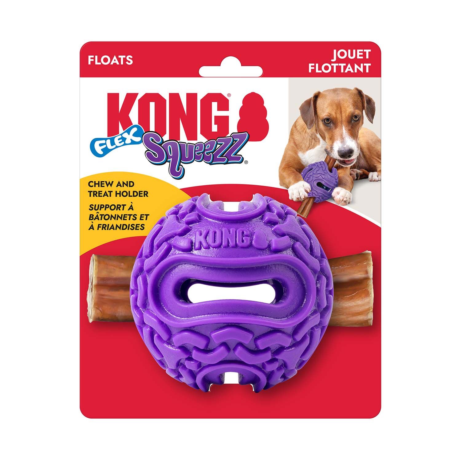 KONG - Squeezz Flex Ball, Size: Small/Medium
