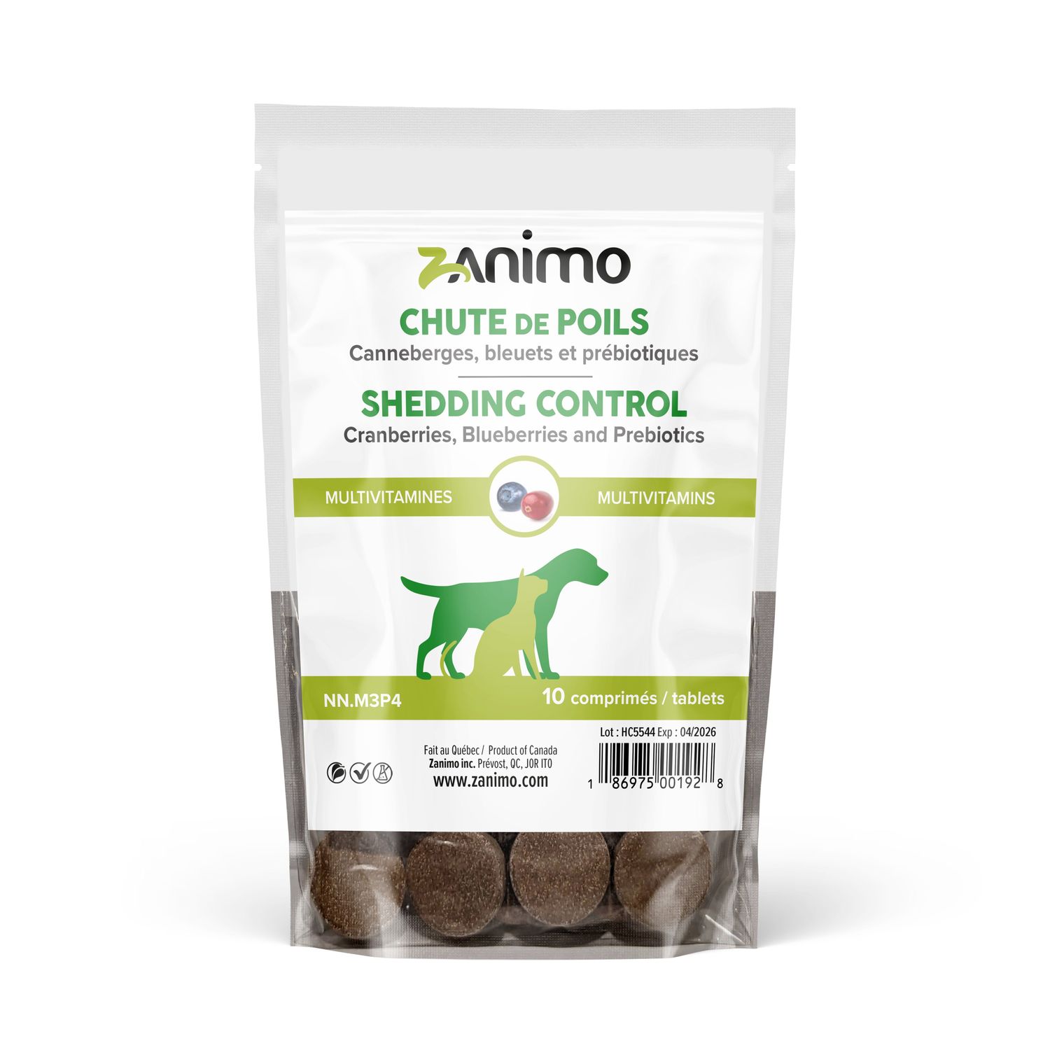 ZANIMO - Multivitamin Shedding Control, Size: Formule d&#39;Essai (10x Comprimés)