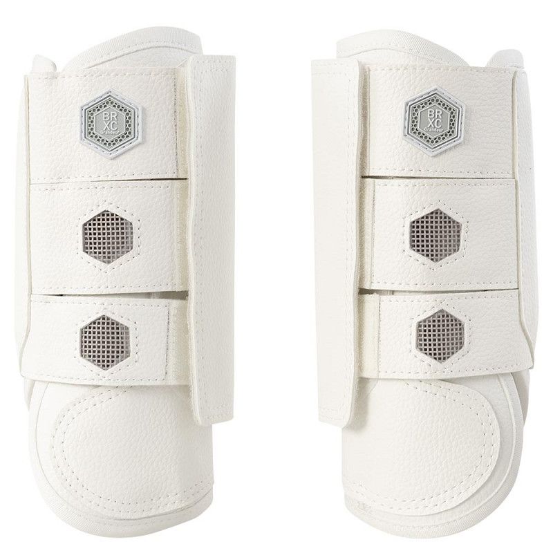 BR EQUESTRIAN - XC Eventing Boot Front Legs White, Size: Medium