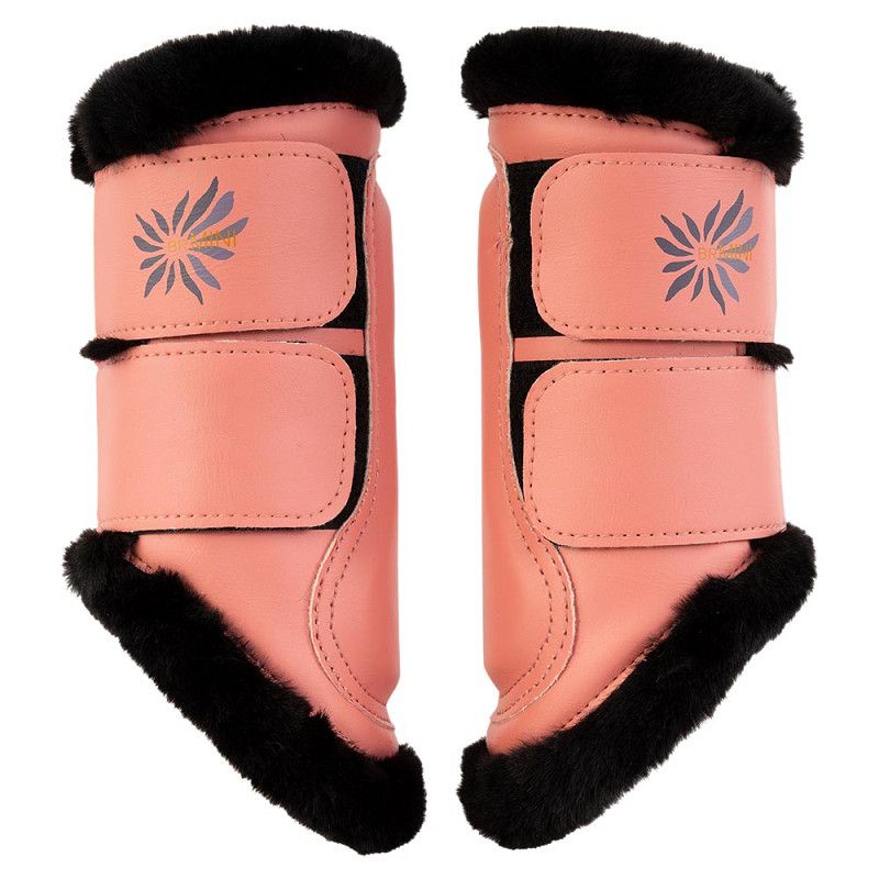 BR EQUESTRIAN - Tendon Boots Majestic For Small Horse Peach Blossom, Size: XXS
