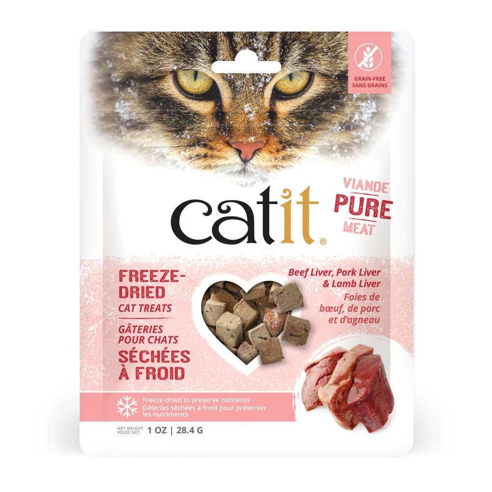 CATIT - Freeze-Dried Pure Red Meat Cat Treats, Size: 1oz