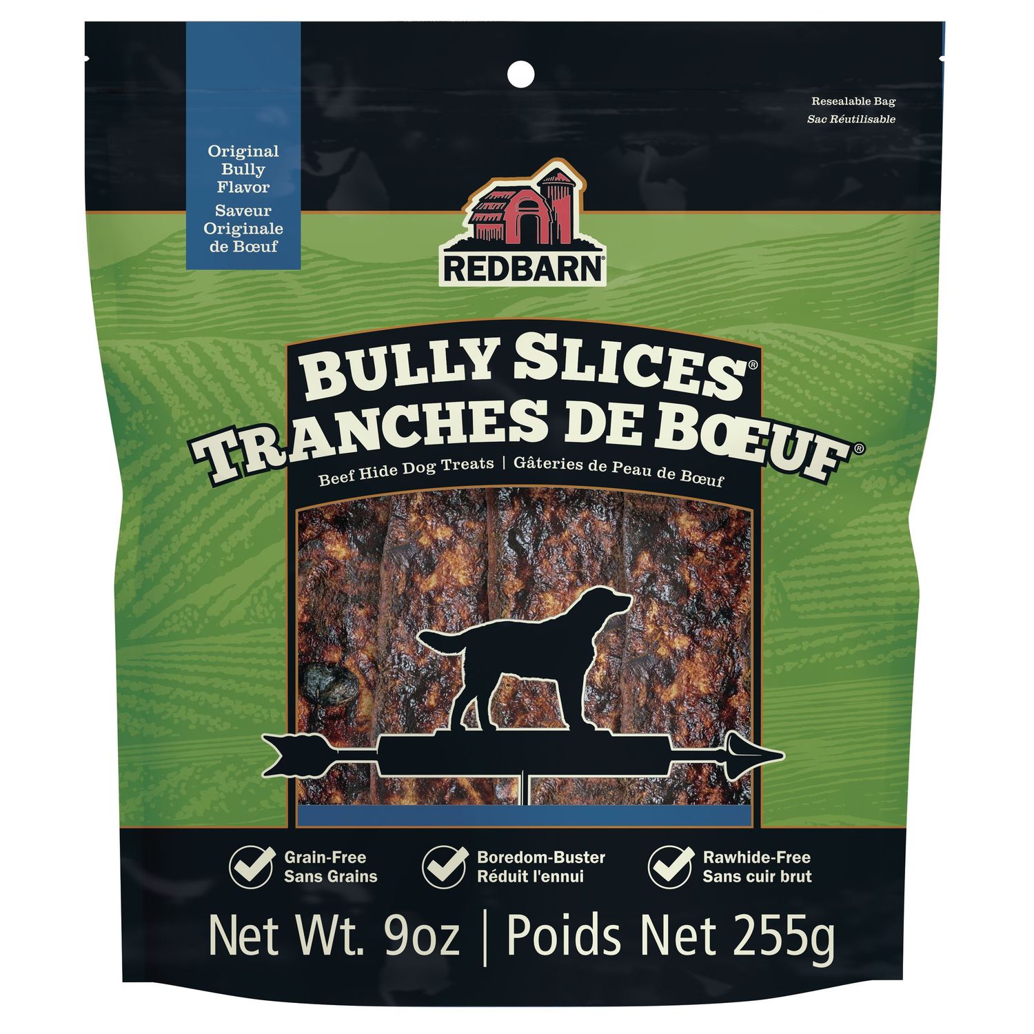 REDBARN - Bully Slices Original Bully Flavor, Size: 255g