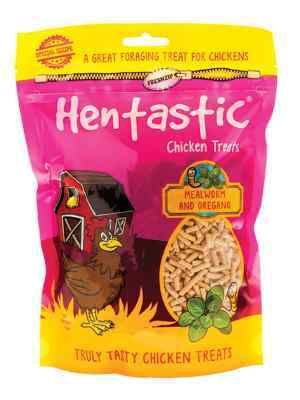 HENTASTIC - Mealworm &amp; Oregano Chicken Treats, Size: 16oz