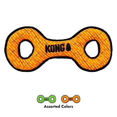 KONG - Armor Double Tug Dog Toy, Colour: Assorted