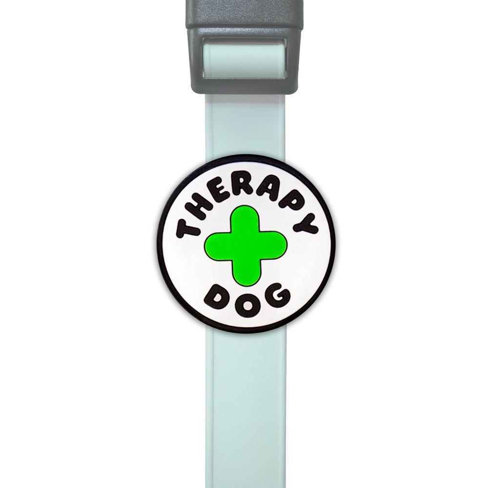 JIBY DOG CREW - Therapy Dog Charm, Colour: White/Black/Green