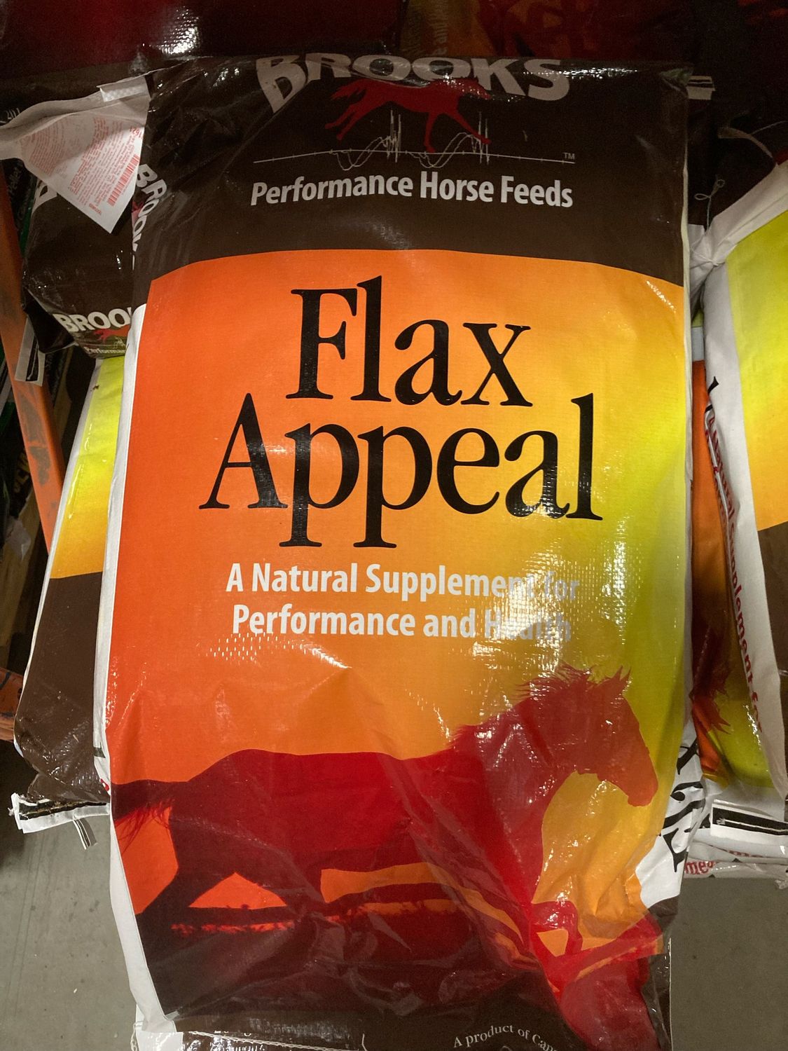 BROOKS EQUINE NUTRITION - Flax Appeal All-Natural Horse Supplement, Format: 44lbs