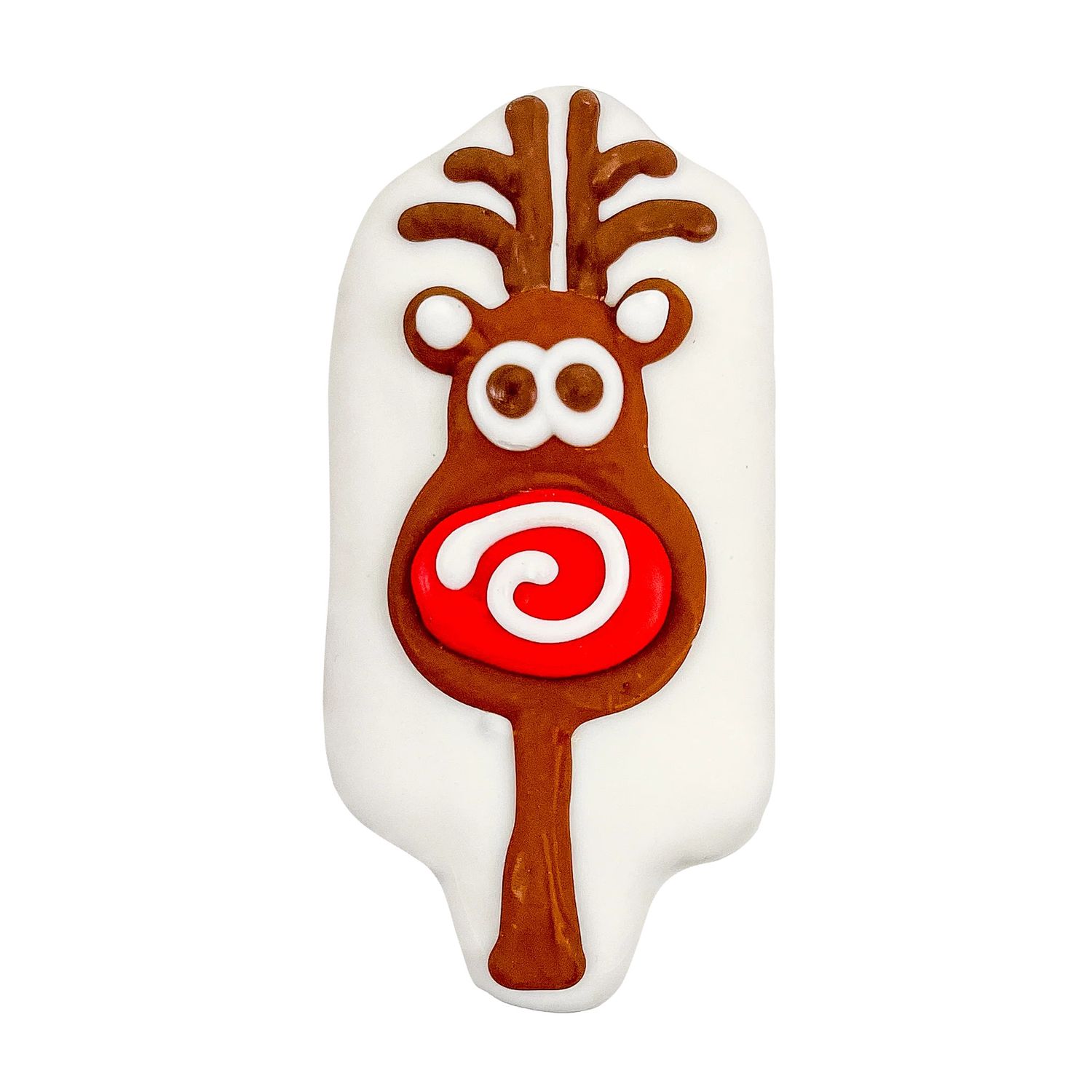 BOSCO &amp; ROXY&#39;S - Holiday Nuzzle Nose Rudy Biscuit, Colour: Brown &amp; White