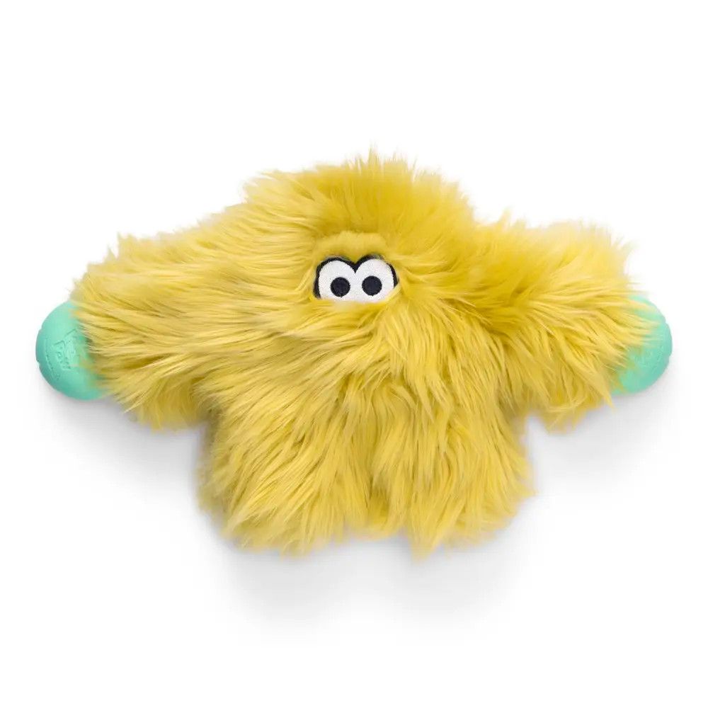 WEST PAW - Helga Rowdies Dog Toy, Colour: Citrus, Size: 12.5&#39;&#39;