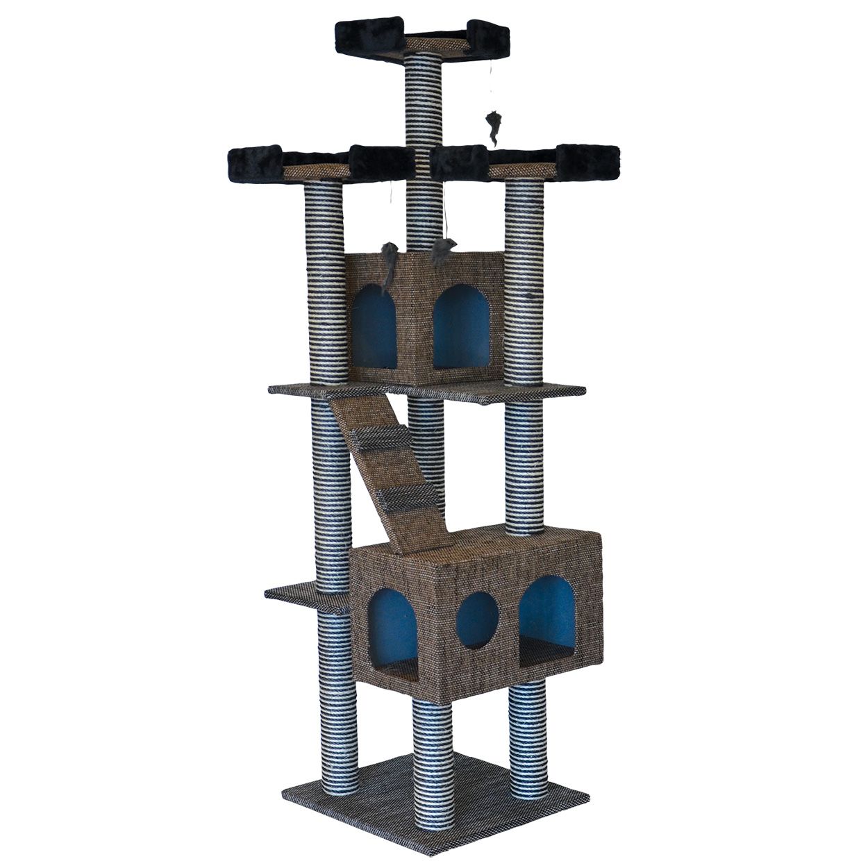 ANIMAL TREASURE - Scratcher Tower 72'' Cat Tree, Size: 72''