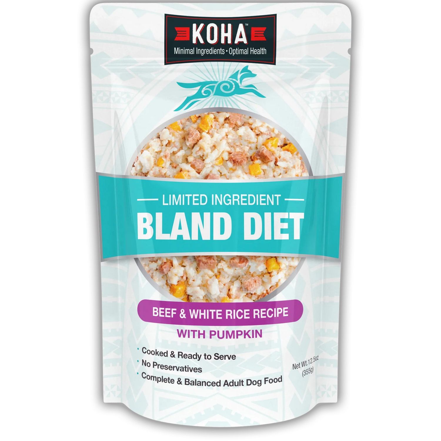 KOHA - Wet Bland Diet Beef &amp; White Rice Recipe for Dogs, Size: 12.5oz