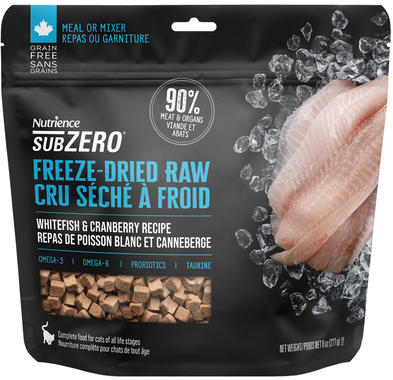 NUTRIENCE - Freeze-Dried Raw Whitefish &amp; Cranberry Cat Food