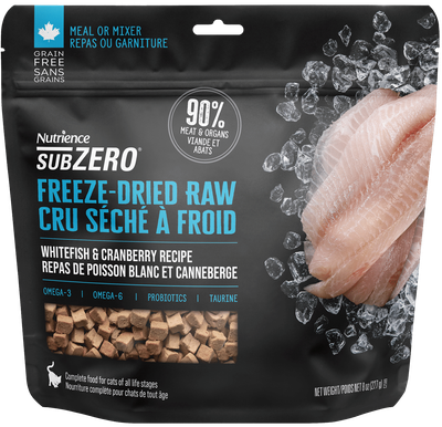 NUTRIENCE - Freeze-Dried Raw Whitefish &amp; Cranberry Cat Food